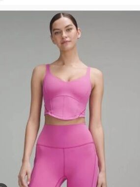 Align corset tank pow pink